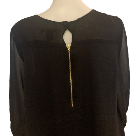 H&M Black Sheer Mini Dress size 12 - Picture 8 of 8